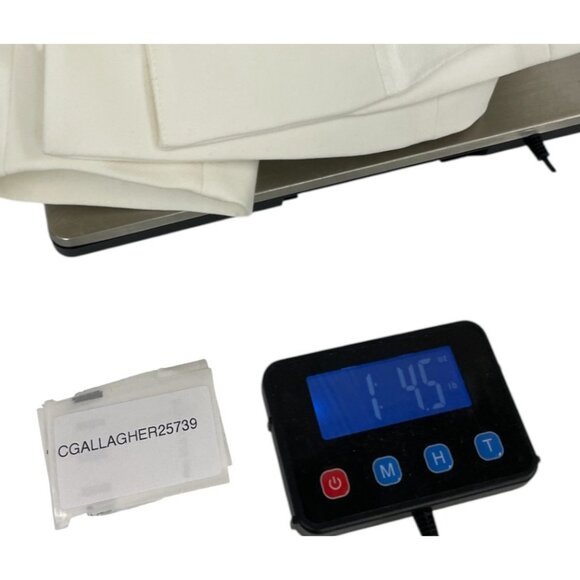 Zara Womens Blazer suit Jacket Size S White Tailored collarless 2399/593 NWT - Picture 13 of 13